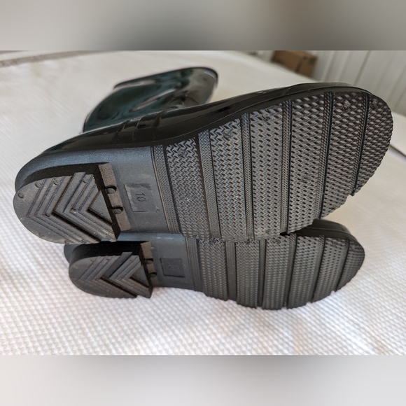 New Exotic Identity Original Tall Rain Boots Waterproof Premium Black size 10 - Picture 4 of 8